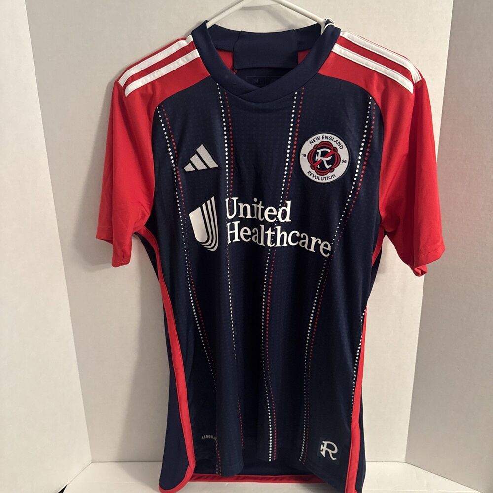 New England Revolution Carles Gil Adidas UnitedHealth Jersey Medium NWT